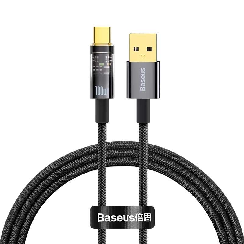 کابل تبدیل USB به USB-C بیسوس مدل B-CA201 طول 1 متر