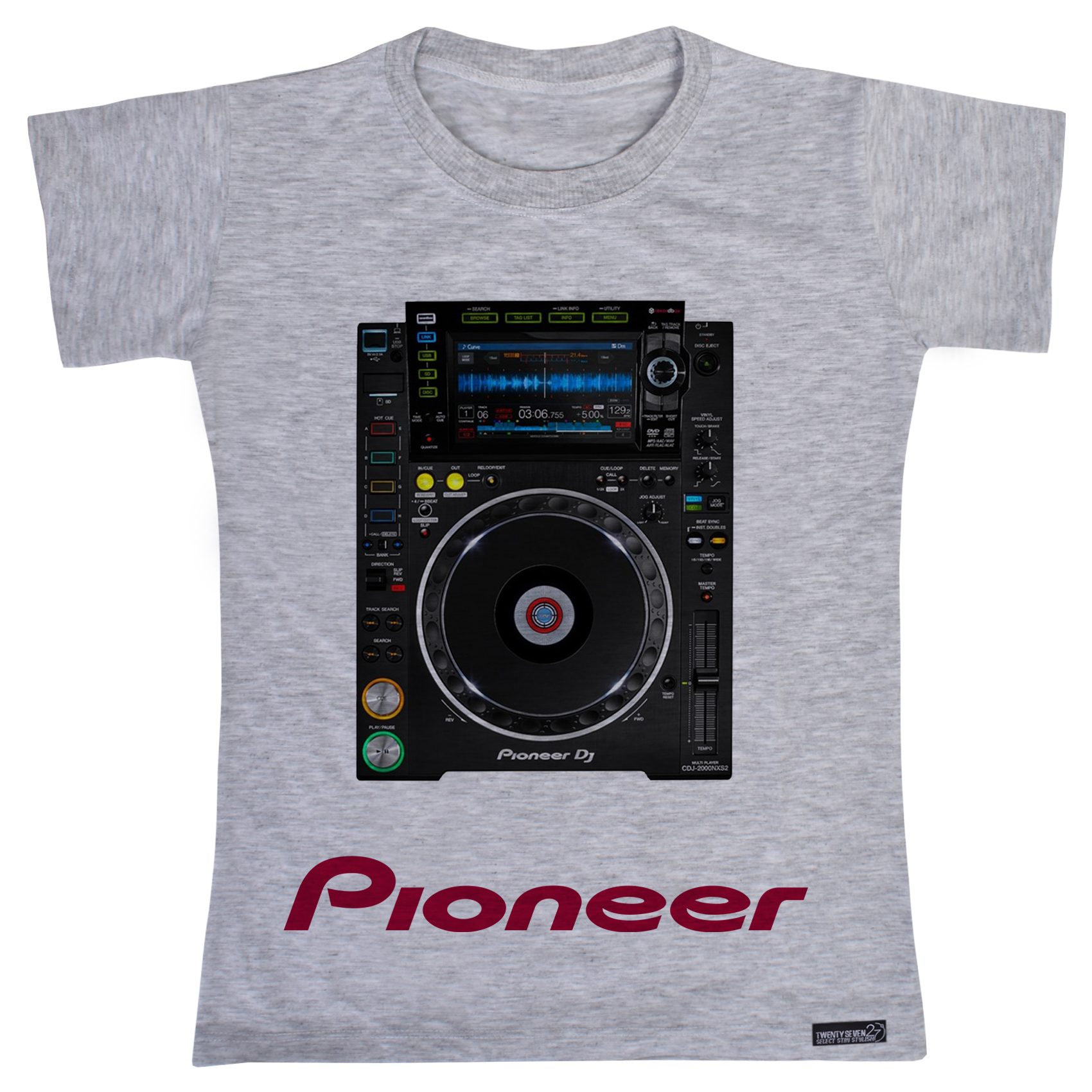تی شرت آستین کوتاه دخترانه 27 مدل DJ Player کد MH10
