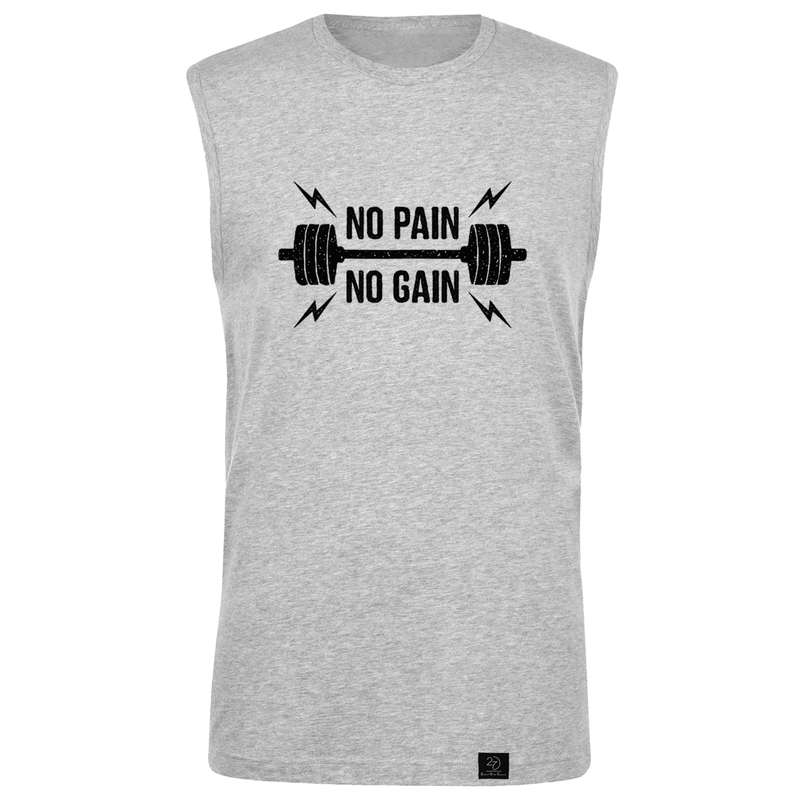تاپ مردانه 27 مدل NO PAIN NO GAIN کد WN547