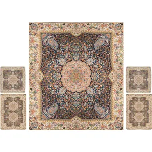 ست 5 تکه روتختی ترمه نگین خاتم طرح افشار کد 9