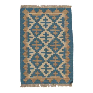 گلیم دستبافت نیم متری مدل قشقایی کد 4040731