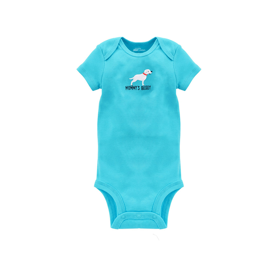 بادی آستین کوتاه نوزادی کارترز مدل جلو بسته