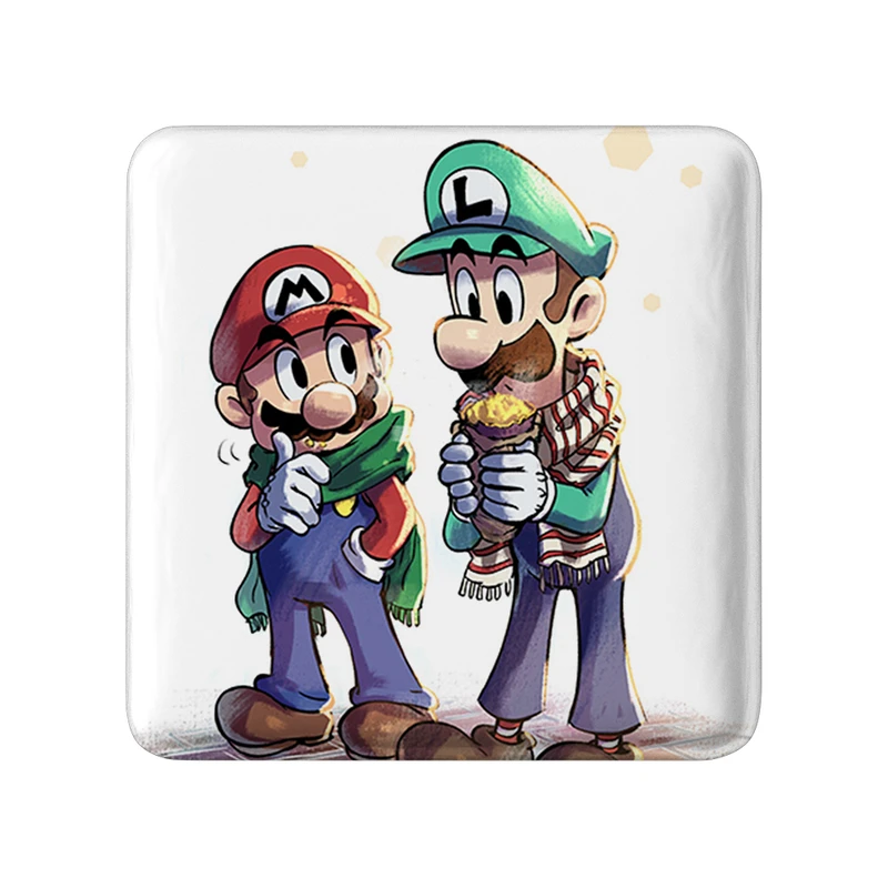 پیکسل خندالو طرح (Mario) بازی سوپر ماریو مدل مربعی کد 31529