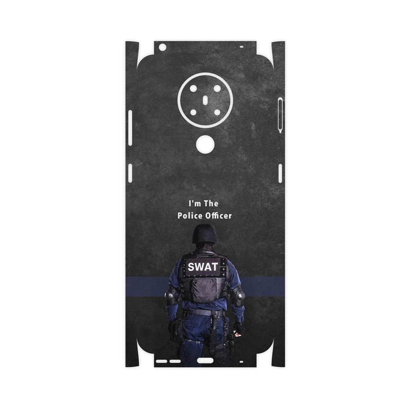 برچسب پوششی ماهوت مدل Police Officer-FullSkin مناسب برای گوشی موبایل نوکیا 5.3