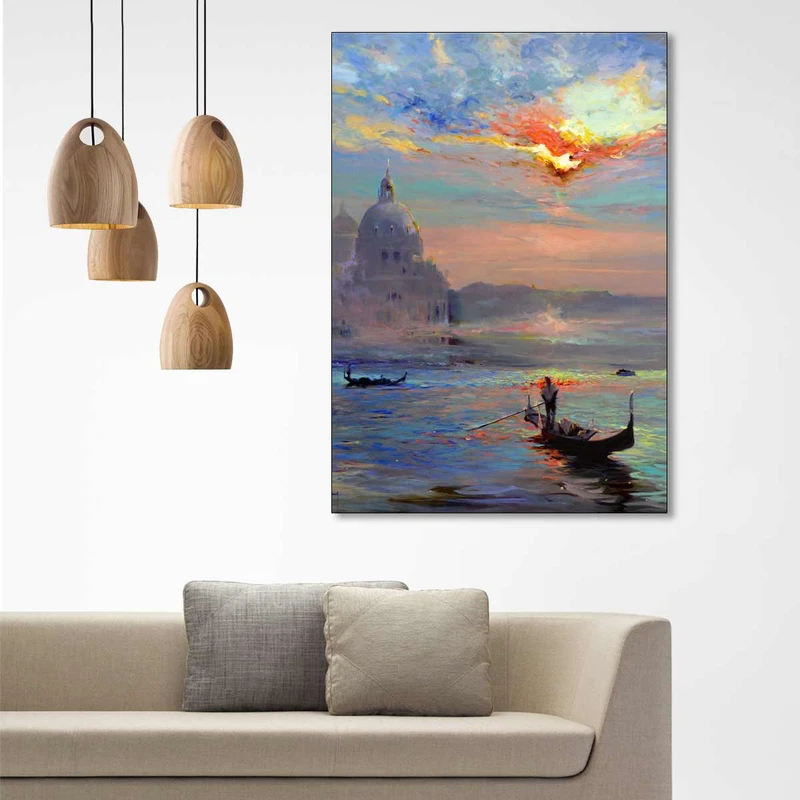 تابلو شاسی گالری استاربوی طرح غروب خورشید مدل Art 6000