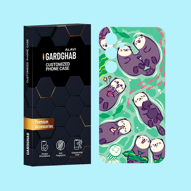 کاور گارد قاب علوی مدل حیوانات مناسب برای گوشی موبایل سامسونگ Galaxy A55