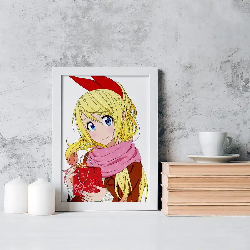 تابلو خندالو مدل انیمه عشق دروغین کد 17187