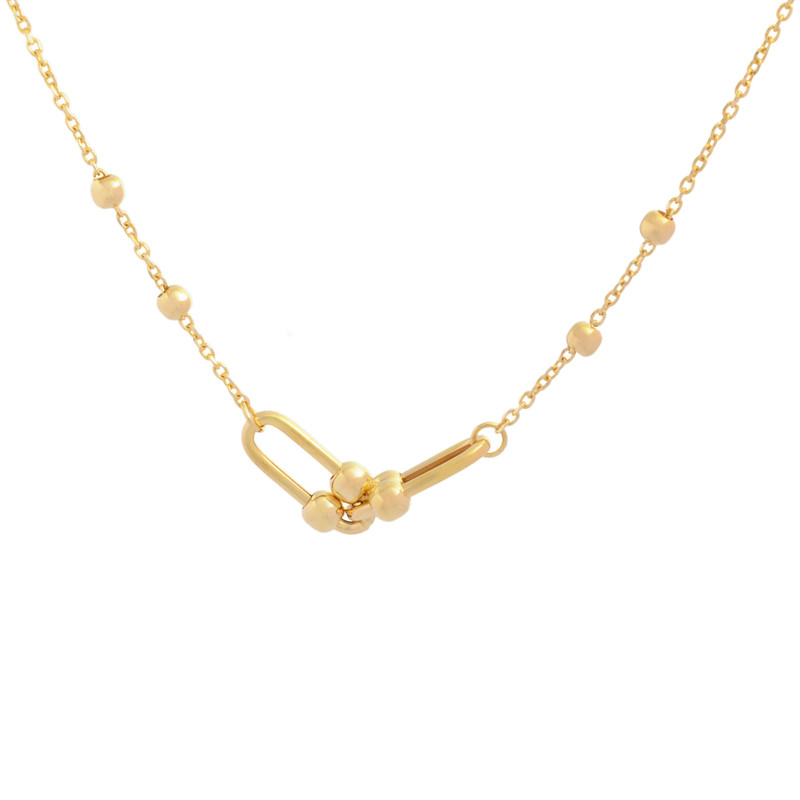 گردنبند طلا 18 عیار زنانه طلای مستجابی مدل تیفانی T2200 کد 0803201