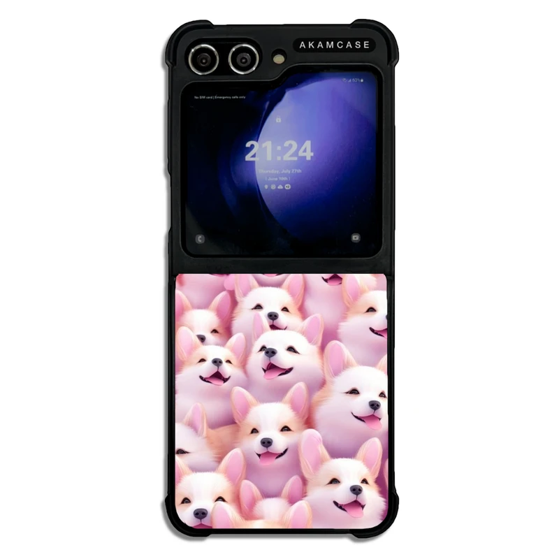 کاور آکام مدل AMC-WSGZFLIP5-DOGS-15 مناسب برای گوشی موبایل سامسونگ Galaxy Z Flip 5