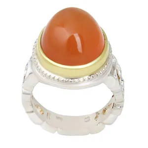 انگشتر نقره مردانه بازرگانی میلادی مدل عقیق یمنی کهنه رکاب دستساز کد AM_2323