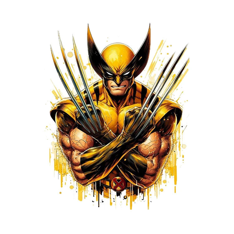 استیکر پارچه و لباس پاد آفرین مدل وولورین کد 1010