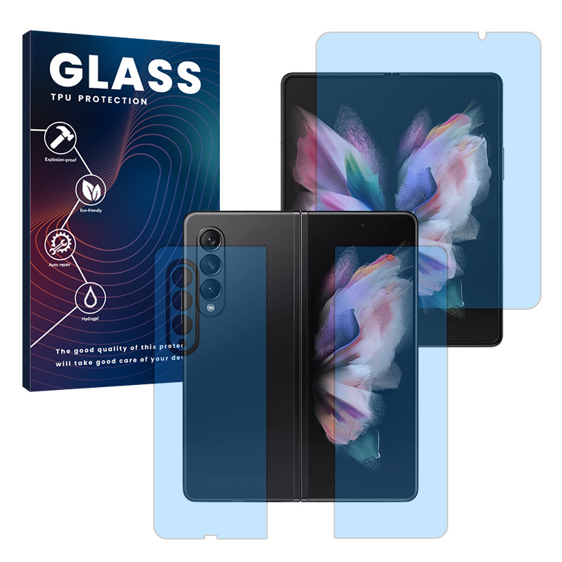 محافظ صفحه نمایش بلوکات گلس مدل Eye Care مناسب برای گوشی موبایل سامسونگ Galaxy Z Fold 3 به همراه محافظ پشت گوشی