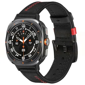 بند اسپریگ مدل Leather ORIGI مناسب برای ساعت هوشمند سامسونگ Galaxy Watch 7 Ultra 47mm