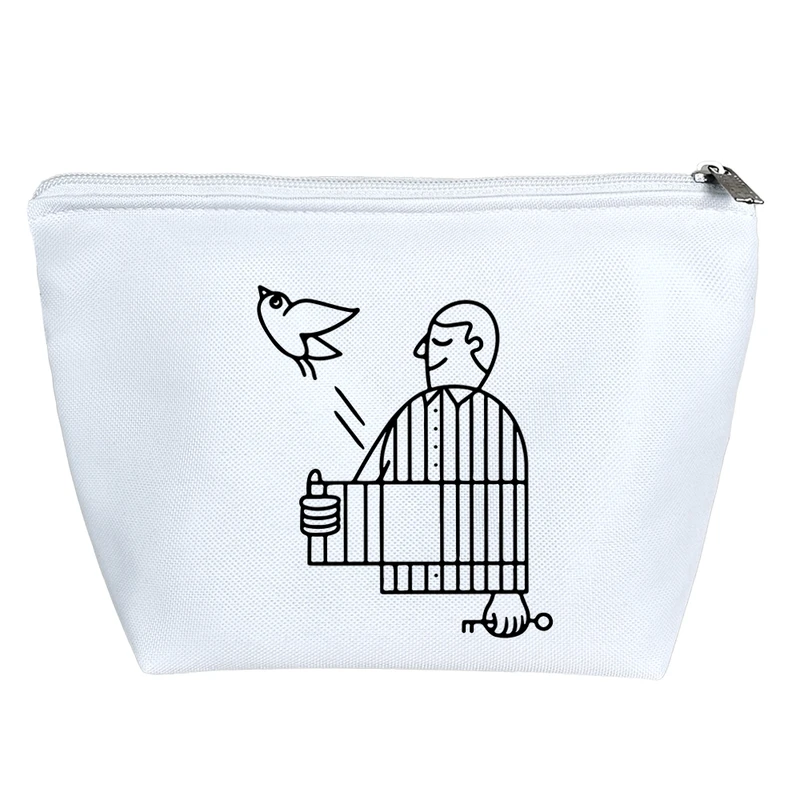 کیف لوازم آرایش دخترانه خندالو مدل قفس کد 7766