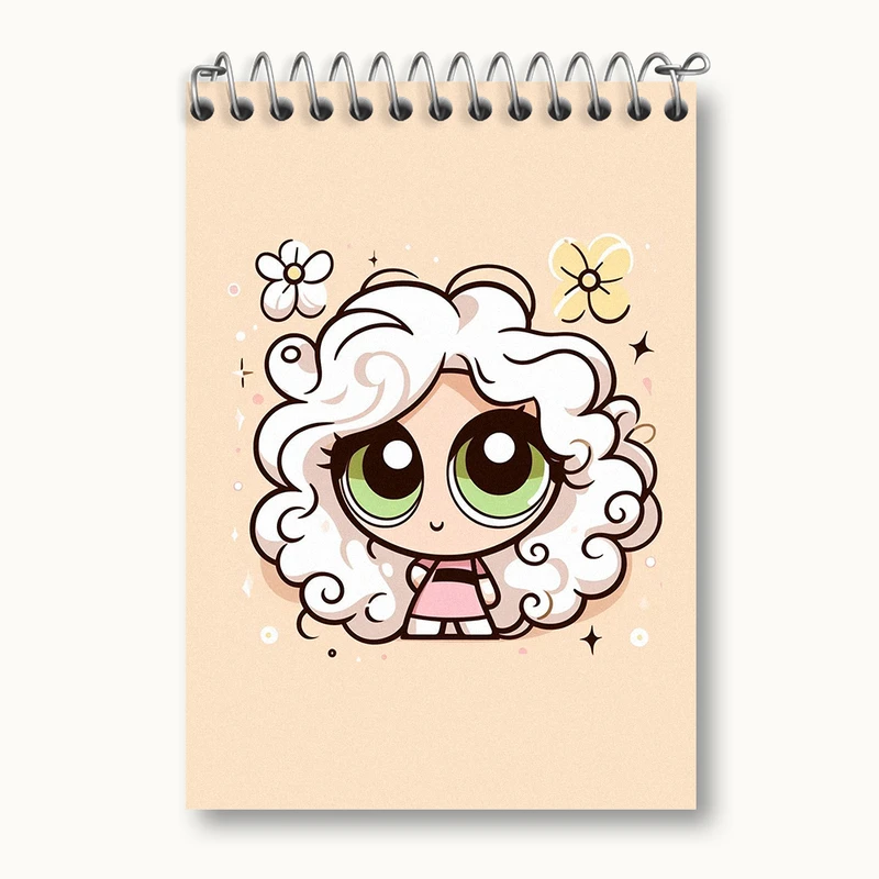 دفتر یادداشت 50 برگ خندالو طرح دختران نیرومند (The Powerpuff Girls) کد N2112