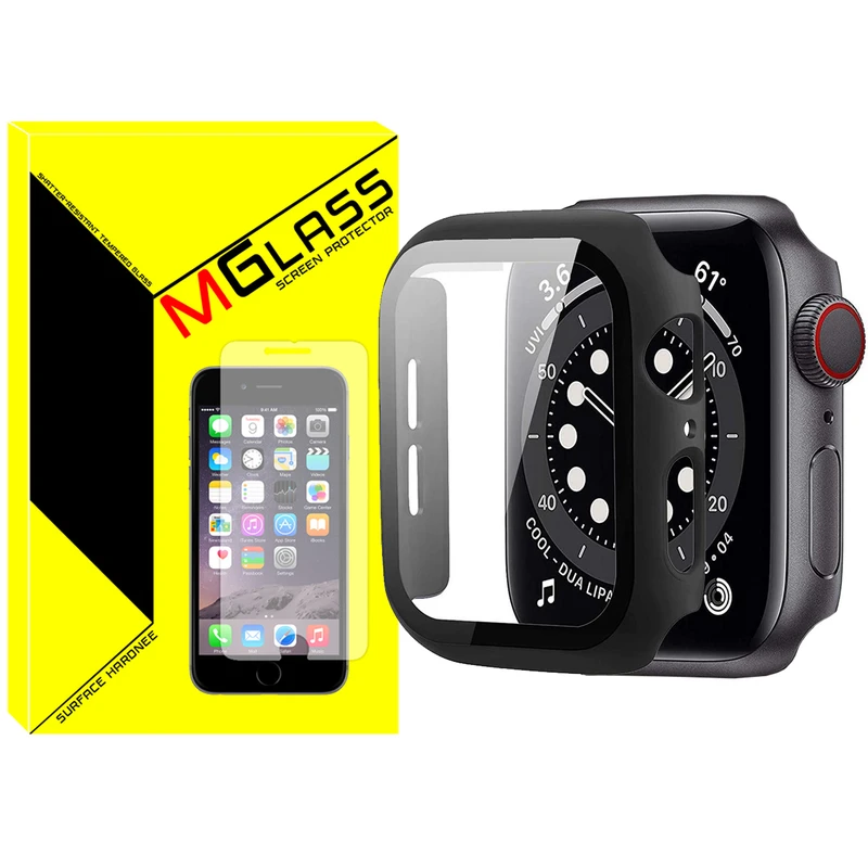کاور ام‌گلس مدل MG-360 مناسب برای اپل واچ Series 1 Aluminum 38 / Series 2 38mm / Series 3 38mm به همراه محافظ صفحه نمایش