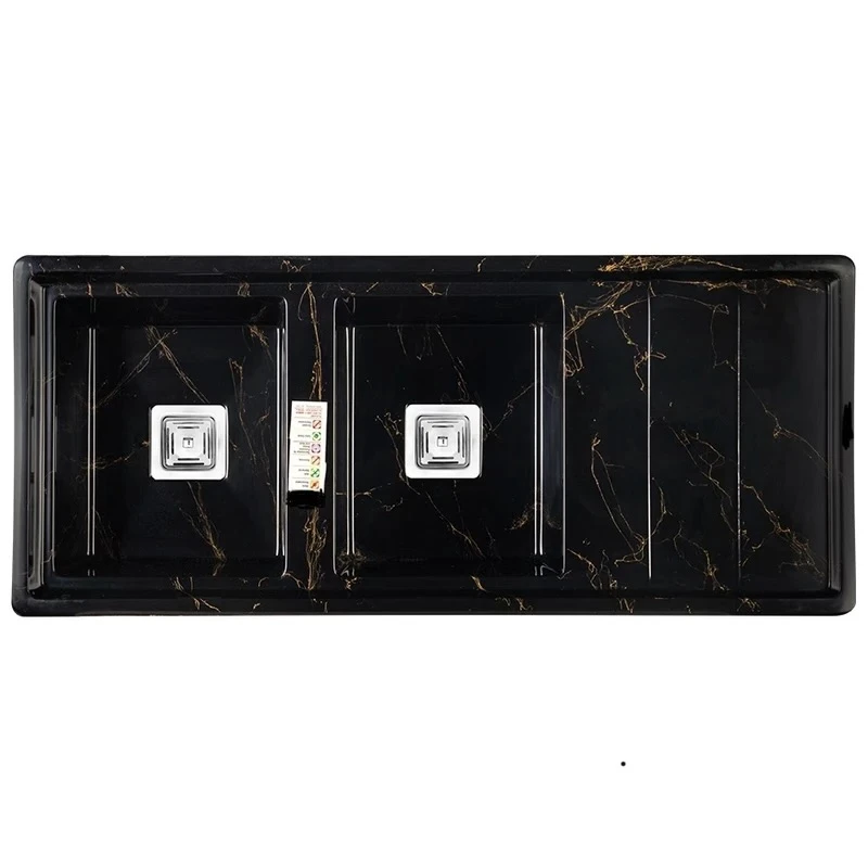 سینک ظرفشویی گرانیت توکار دو لگنه مدل 120mrt