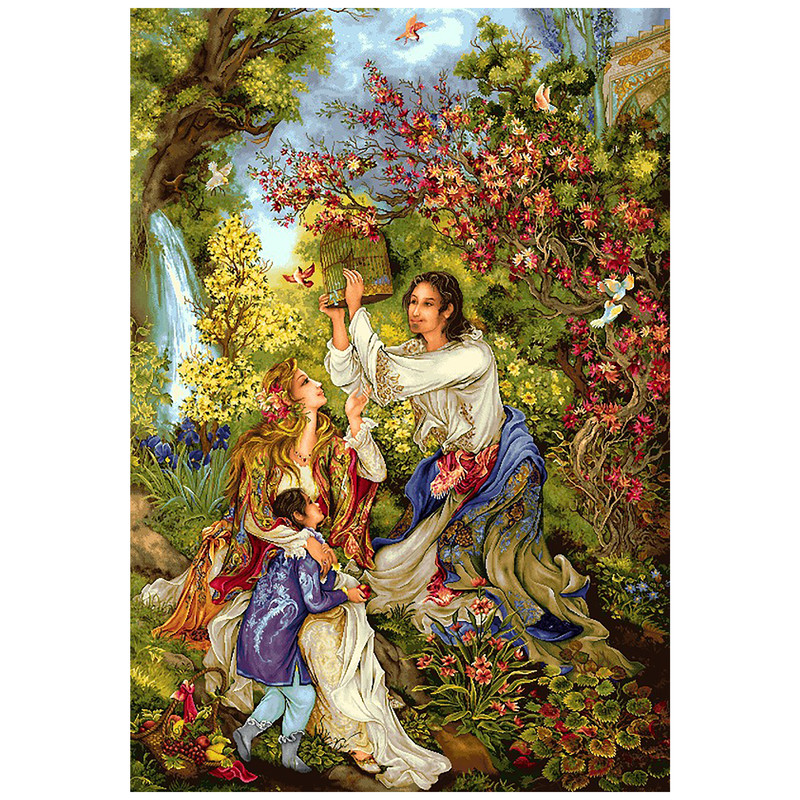 نخ و نقشه تابلوفرش مدل 2740