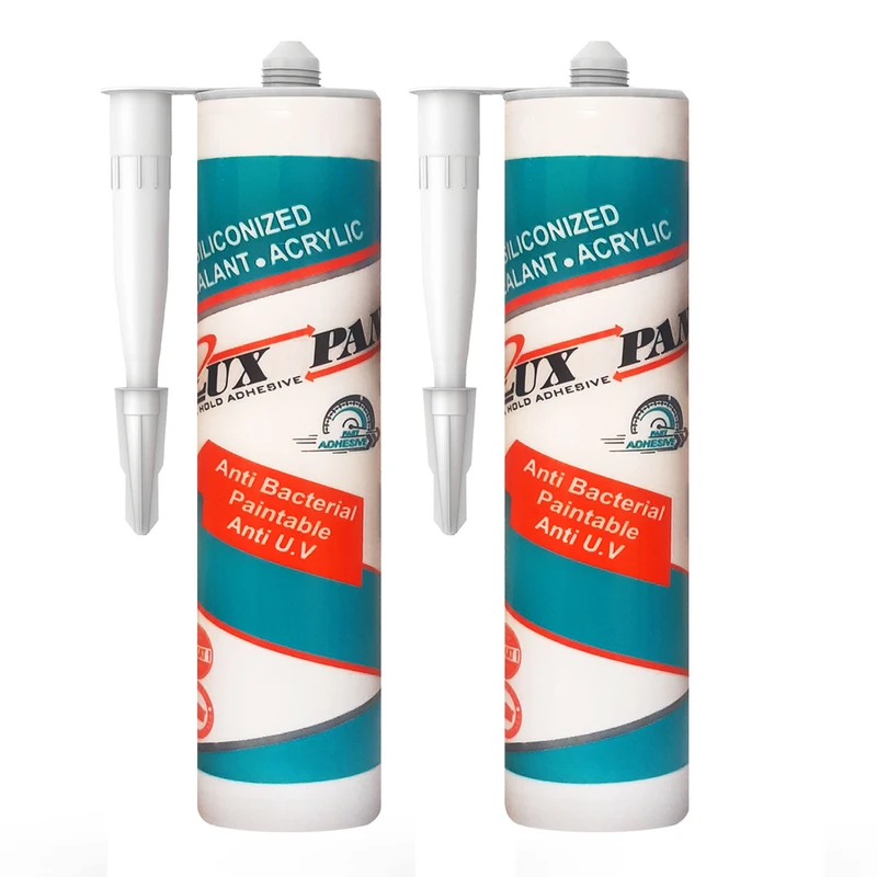 چسب ماستیک لوکس پن مدل silicone-mastic حجم 480 میلی لیتر بسته دو عددی