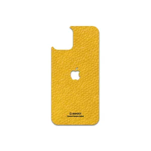 MAHOOT Mustard-Leather Cover Sticker for Apple iPhone 12 mini