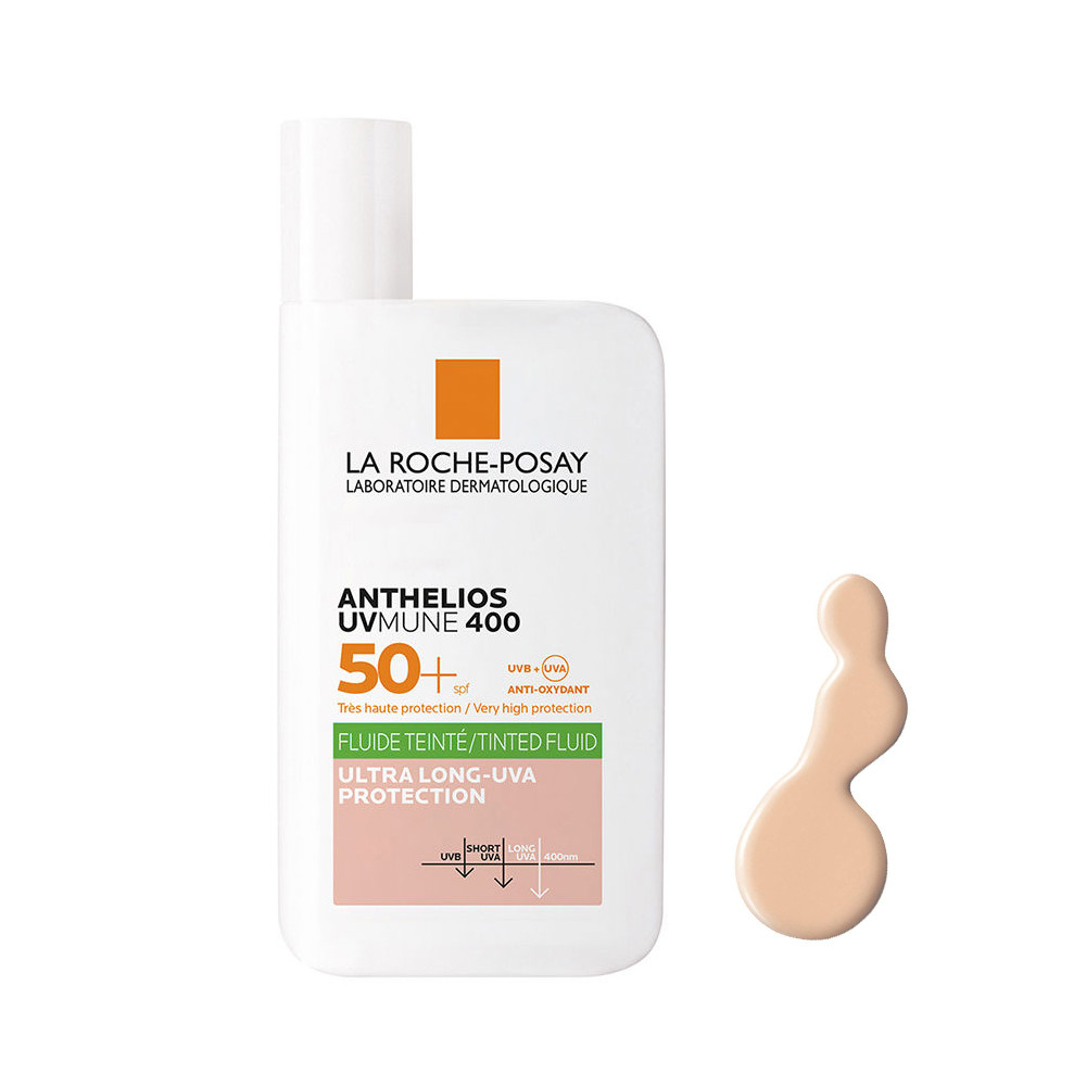 فلویید ضد آفتاب رنگی لاروش پوزای SPF 50 مدل Anthelios UVMune400 مناسب پوستهای چرب حجم 50 میلیلیتر فلویید ضد آفتاب رنگی لاروش پوزای SPF 50 مدل Anthelios UVMune400 مناسب پوستهای چرب حجم 50 میلیلیتر