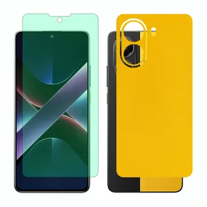 Glass Together model Green light screen protector suitable for Xiaomi Poco X7 Pro mobile phone with back cover sticker