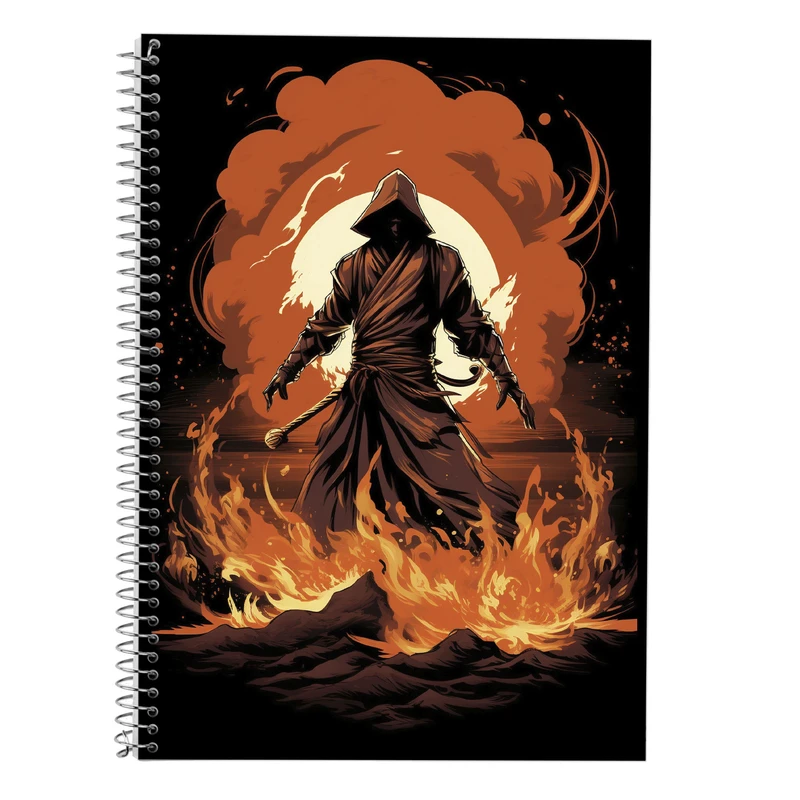 دفتر زبان 50 برگ مدوپد مدل سه خط طرح Fullmetal Alchemist کد DF2321