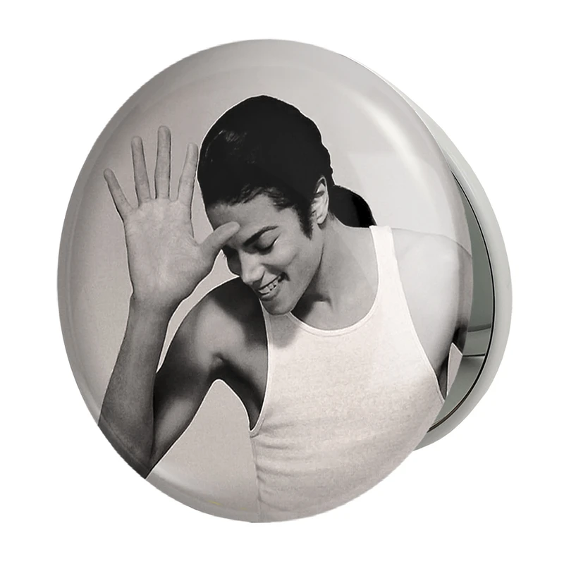 آینه جیبی خندالو طرح مایکل جکسون Michael Jackson مدل تاشو کد 19245 