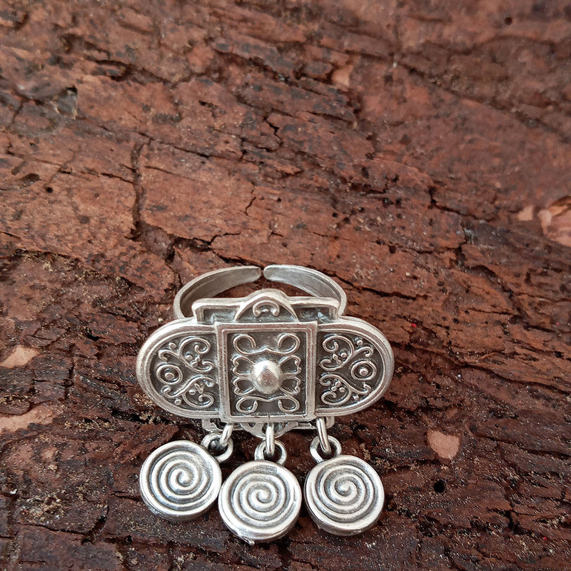 انگشتر زنانه مدل کتیبه عثمانی کد BS-1