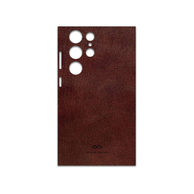 برچسب پوششی ماهوت مدل Natural-Leather مناسب برای گوشی موبایل سامسونگ Galaxy S23 Ultra