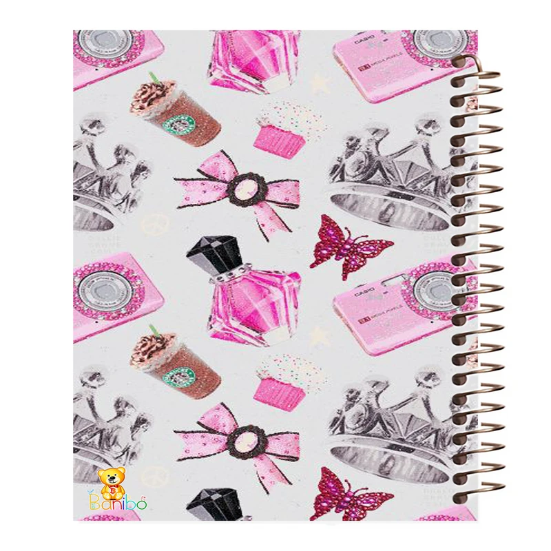 دفتر مشق 100 برگ بانیبو طرح  لاک وتاج کد 958