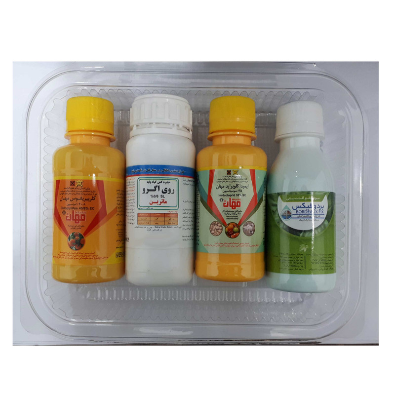 سموم گیاهان خانگی و آپارتمانی مهان مدل 01 مجموعه 4 عددی