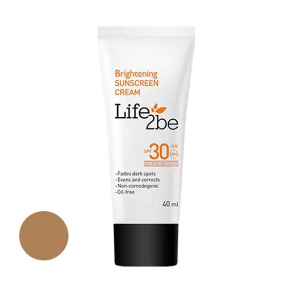 کرم ضد آفتاب رنگی لایف توبی spf30 مدل NB مناسب برای انواع پوست حجم 40 میلی لیتر کرم ضد آفتاب رنگی لایف توبی spf30 مدل NB مناسب برای انواع پوست حجم 40 میلی لیتر
