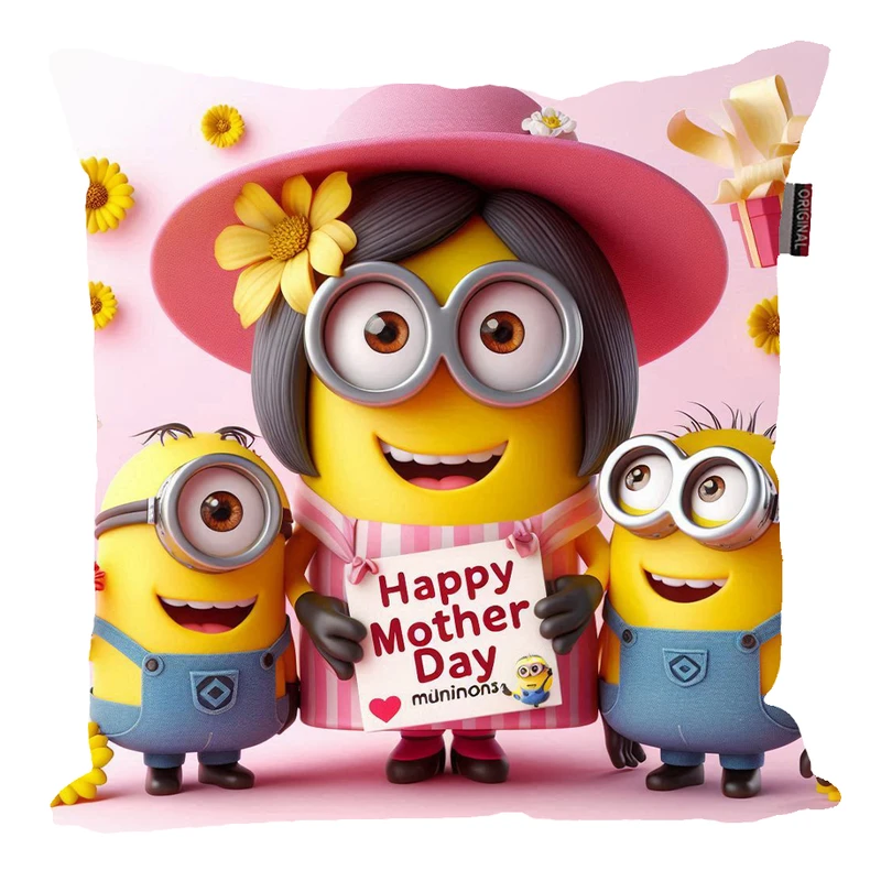 کوسن پاد آفرین مدل مینیون ها مدل هدیه روز مادر کد 166