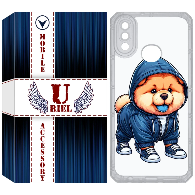 کاور یوریل قاب مدل Clear کد 65 طرح سگ آبی مناسب برای گوشی موبایل سامسونگ Galaxy A10S / M10S