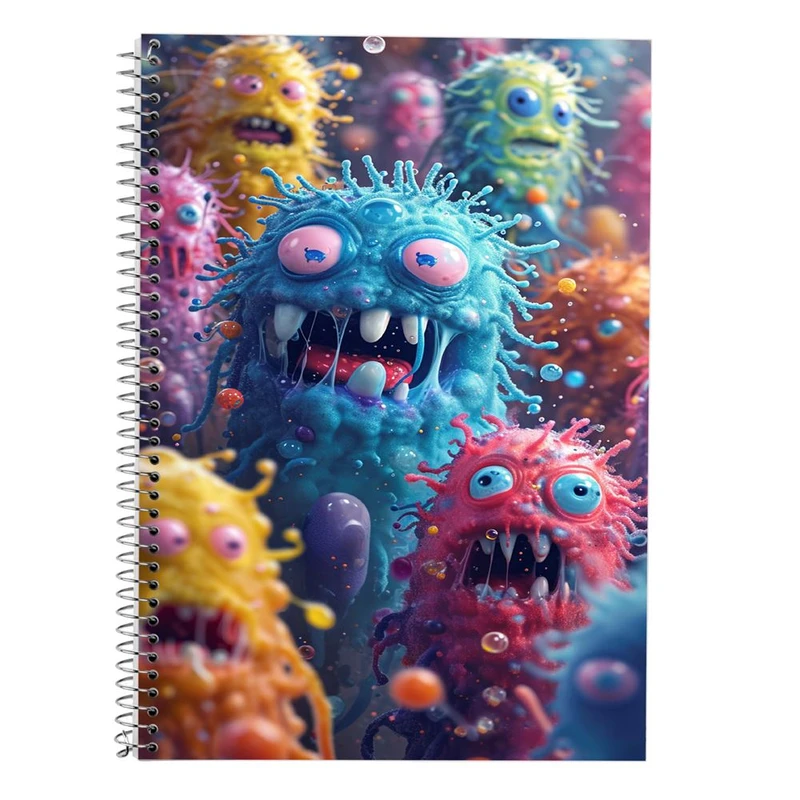 دفتر لغت 50 برگ مدوپد طرح هیولای فانتزی کد DF16771