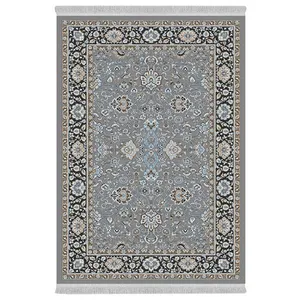 فرش پارچه‌ای دفه مدل فرشینه هازان مخمل طرح فانتزی کد 3043