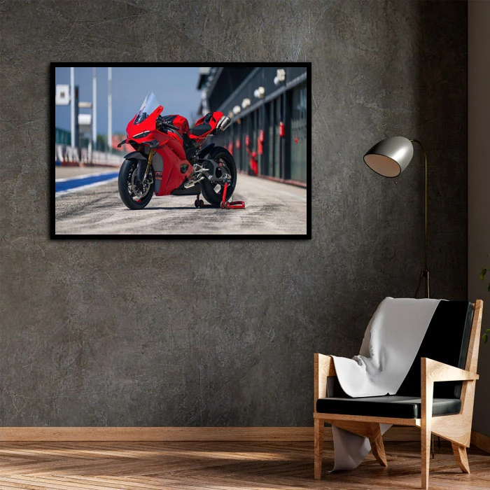 تابلو نوری بکلیت طرح موتور مدل B-D2031 فریم مشکی