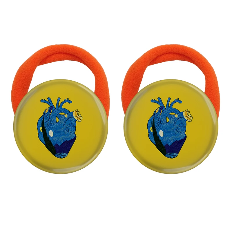 کش مو زنانه مدل نقاشی شب پر ستاره از ون گوگ کد s15167 بسته دو عددی