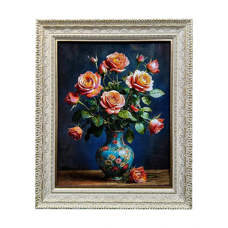تابلو فرش دستباف طرح گل کد 22040208