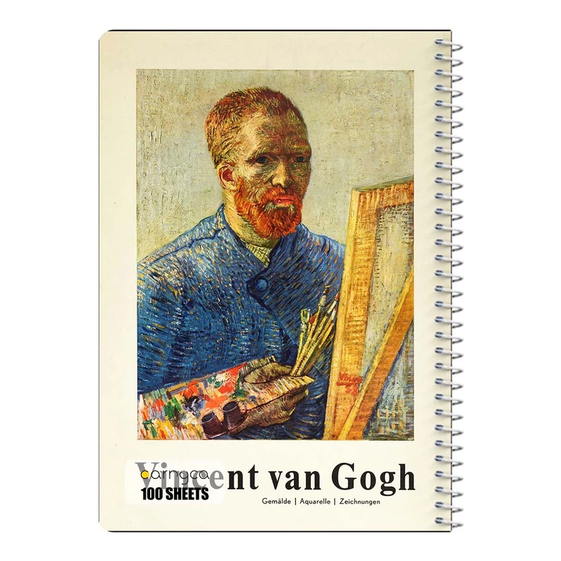 دفتر مشق 100 برگ سیمی کارنیکا طرح نقاشی های ون گوگ Van Gogh Paintings کد 80323