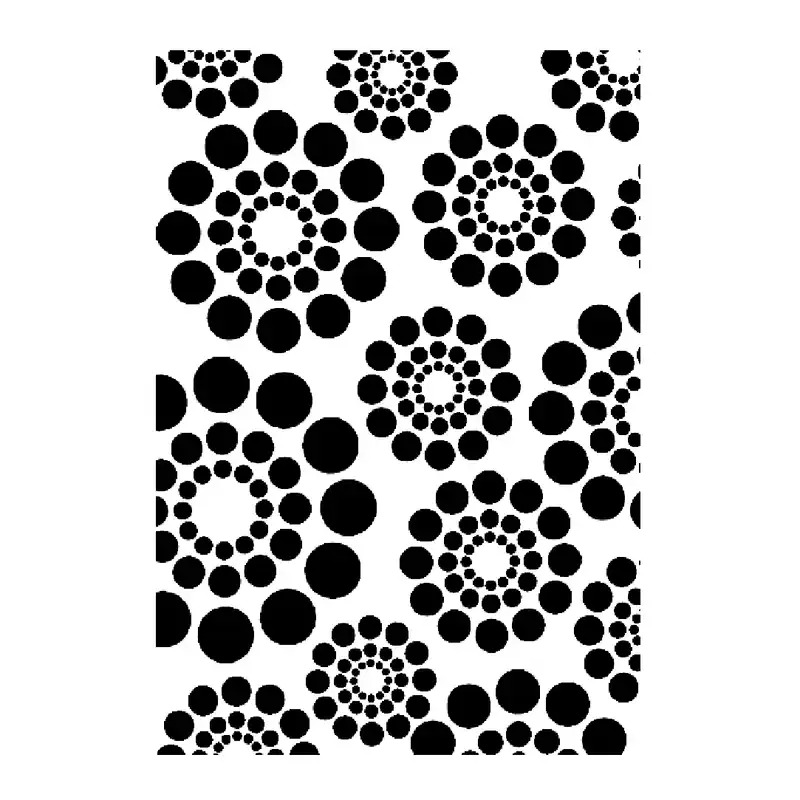 شابلون باتیس آرت طرح گل کد 50-49