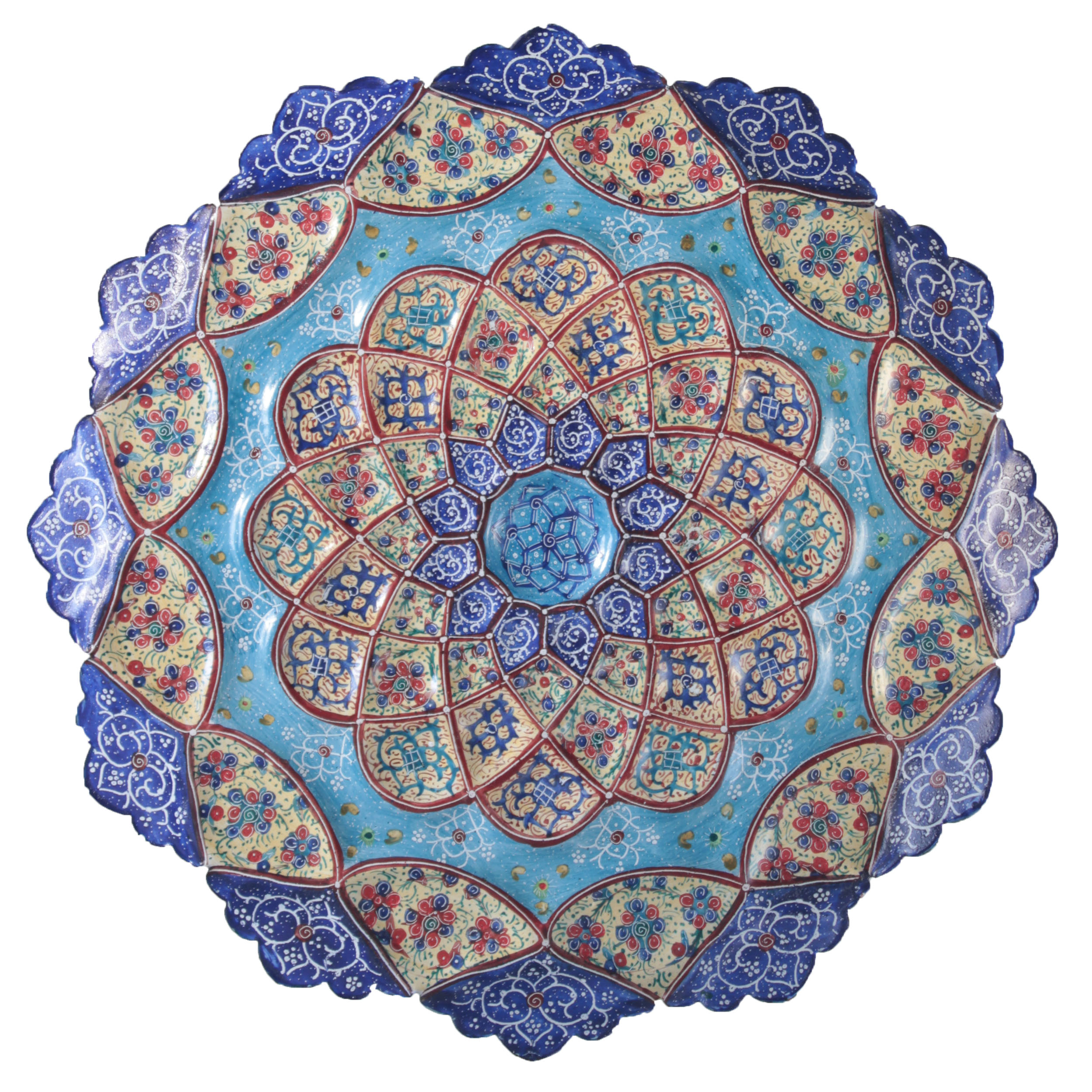 بشقاب میناکاری مدل B2533
