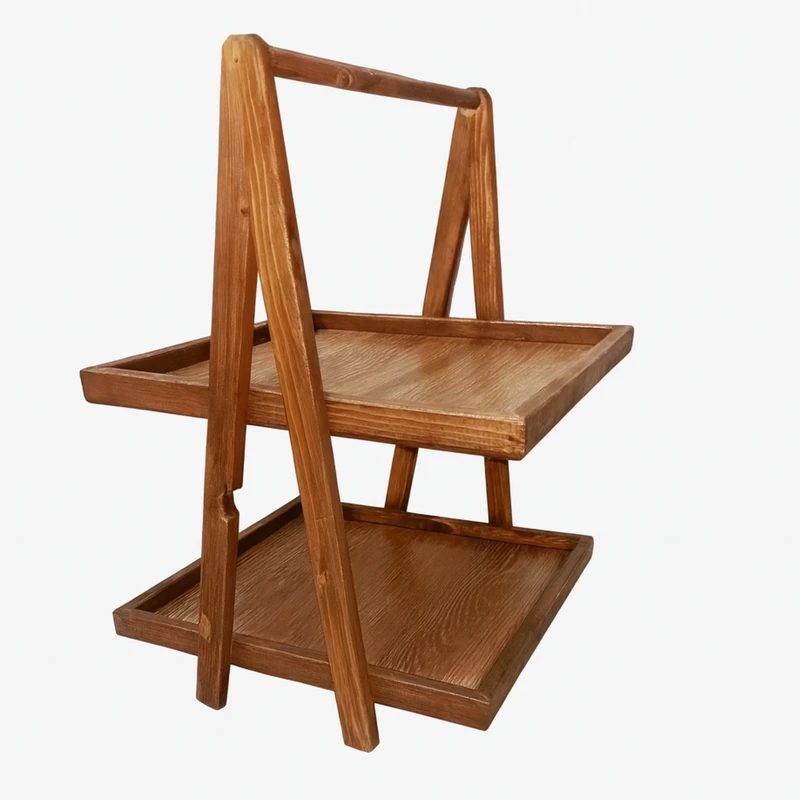 استند پذیرایی مدل دو طبقه طرح مربع