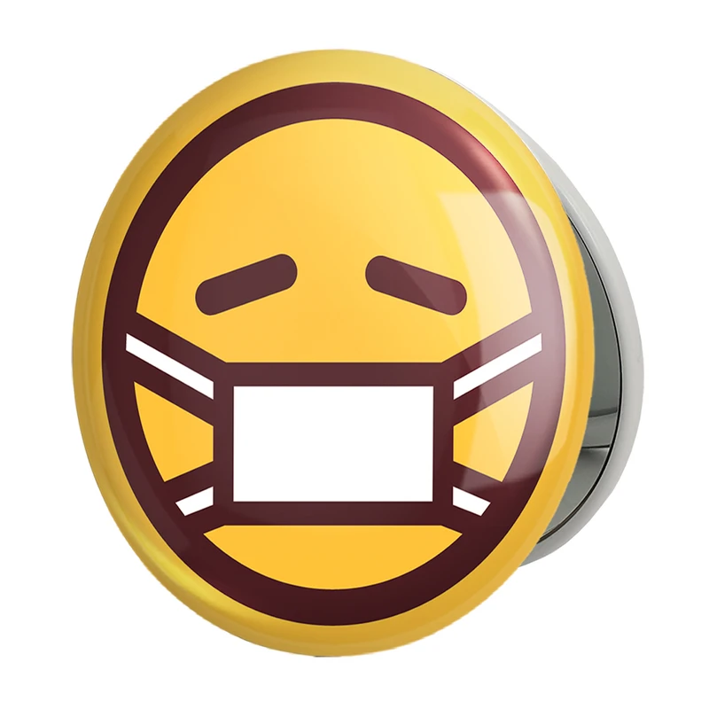 آینه جیبی خندالو طرح ایموجی Emoji مدل تاشو کد 3023 