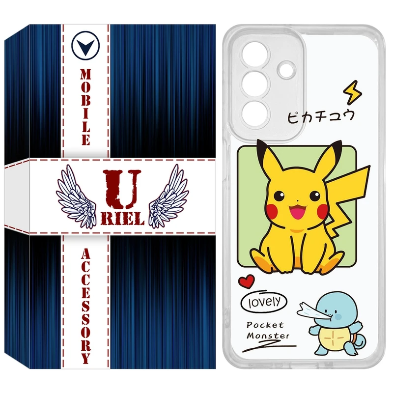 کاور یوریل مدل Clear کد 28 طرح پوکمون مناسب برای گوشی موبایل سامسونگ Galaxy A36