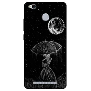 Megafone Girl and Moon 1369 Cover For Xiaomi Redmi 3 / 3S / 3 Pro