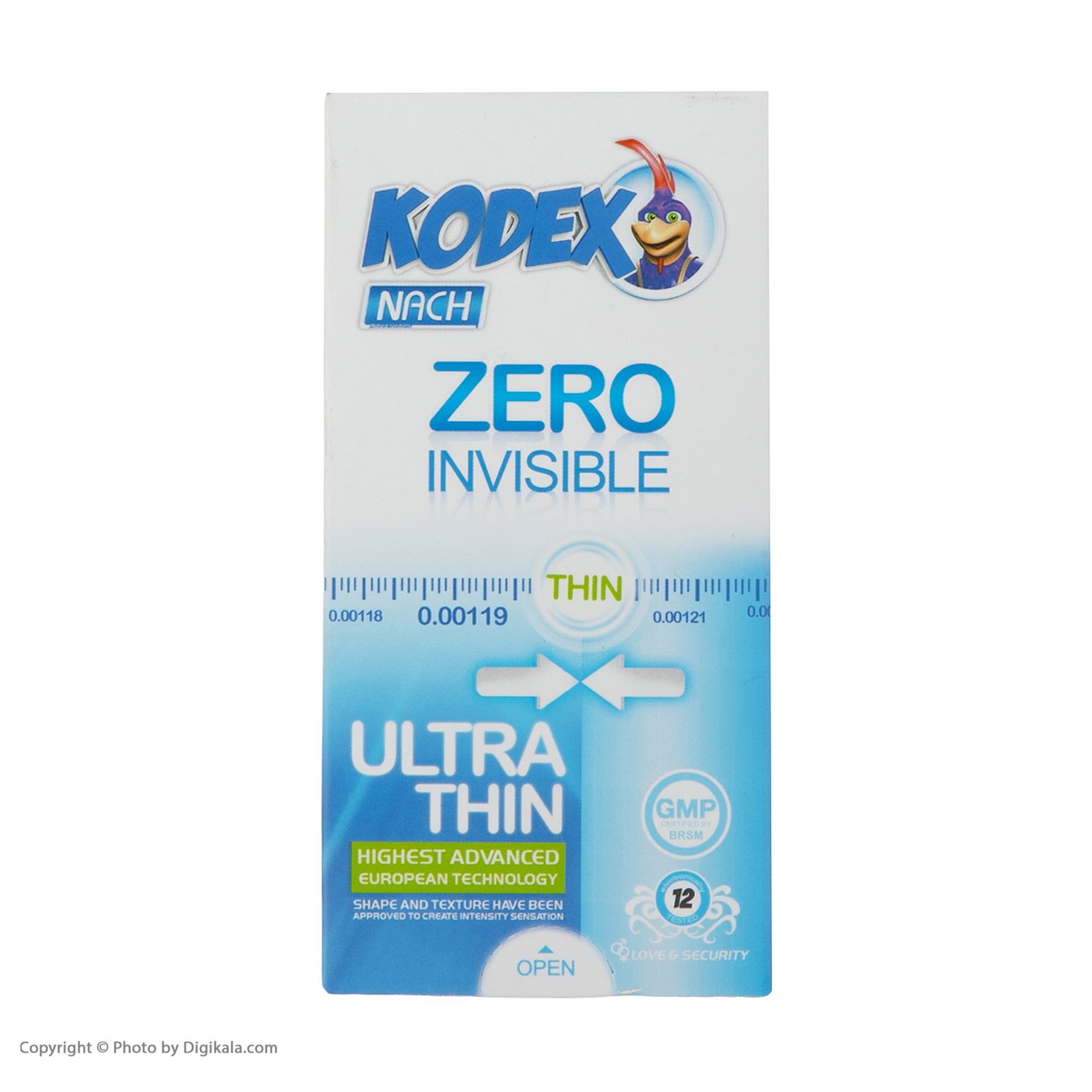 کاندوم کدکس مدل Zero Invisible بسته 12 عددی -  - 4