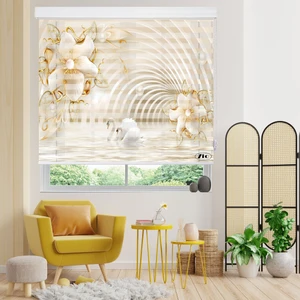 پرده زبرا زیو مدل 3D-1238 سایز 150x150 سانتی متر