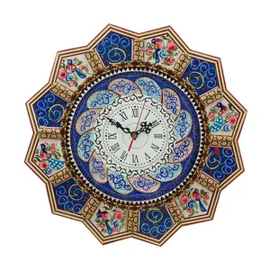 ساعت دیواری خاتم کاری مدل خورشیدی کد 42-1